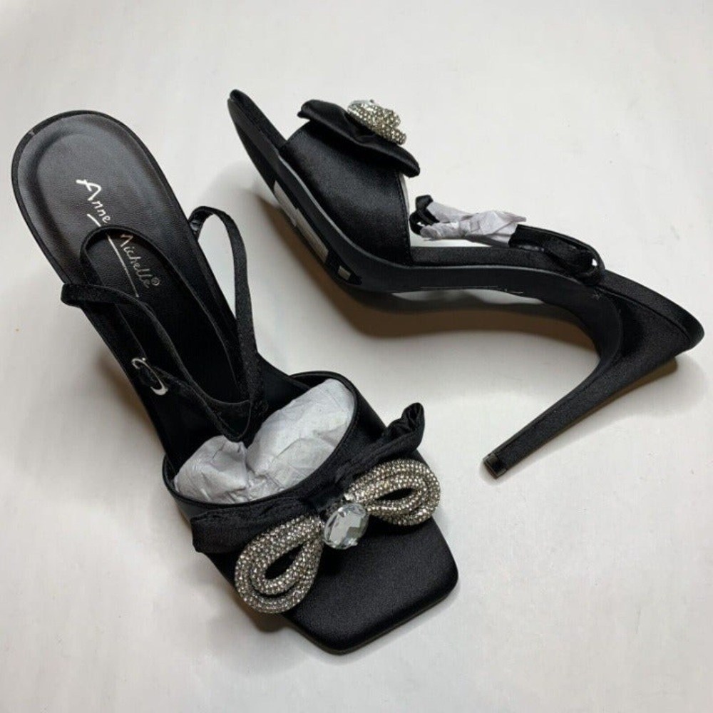 Anne Michelle Endless-42 Diamond Bow Rhinestone Stilleto